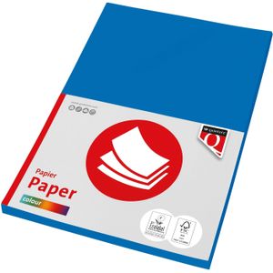 Kopieerpapier Quantore Colour A4 160gr diepblauw 50 vel | 10 stuks