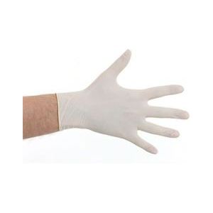 Handschoen latex en poedervrij WIT 100 stuks XL