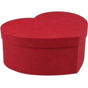 Geschenkdoos | Heart Shape | karton | 20x25x10cm | rood | 1 stuks