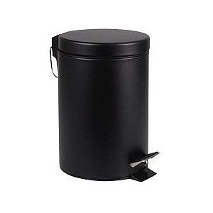 Afvalbak brasq pedaalemmer 12 liter zwart | 1 stuk