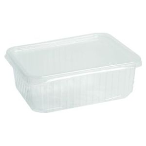 Bakje RH magnetron vitabox 1500cc transparant 50 stuks excl. deksel