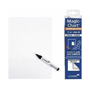 Magic-chart notes legamaster whiteboard 20x30 wit | Blister a 25 vel