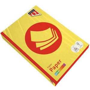Kopieerpapier Quantore Colour A4 120gr zwavelgeel 250 vel