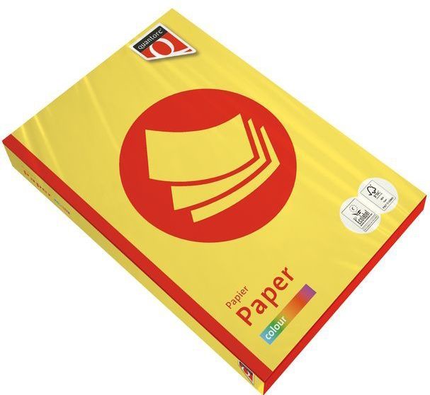Kopieerpapier Quantore Colour A4 120gr zwavelgeel 250 vel