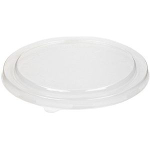 deksel voor Salade bakken (bowl) karton bruin rond 15cm 50 stuks