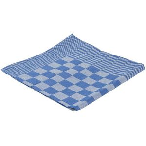 Theedoek blok marine ca 65x65cm blauw | 16 stuks
