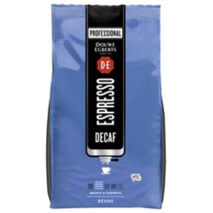 Koffie Douwe Egberts espresso bonen Decaf | 6 stuks