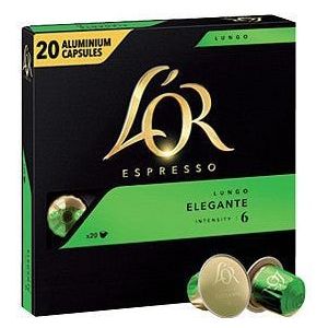 Koffiecups l'or espresso lungo elegante 20st | Pak a 20 stuk