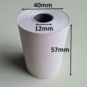 Thermorol 57x40x12 mm wit  BPA-vrij
