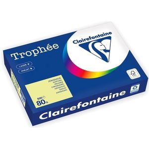 Kopieerpapier Trophée A4 80gr citroengeel 500 vel | 5 stuks