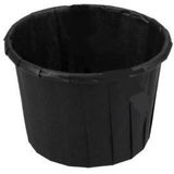 Papieren sauscup 90ml rond Zwart 50 stuks