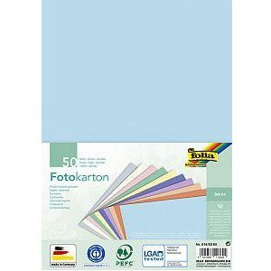 Fotokarton folia 2-zijdig a4 pastel 50 vel 10 kl | Pak a 50 vel