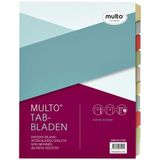 Tabbladen Multo A4 23R 10-delig karton assorti | 25 stuks