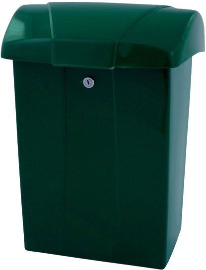 Brievenbus Vepa Bins met klep kunststof groen