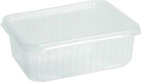 Bakje RH magnetron vitabox 1000cc transparant 50 stuks excl. deksel