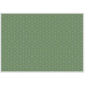 Placemat hexagon groen