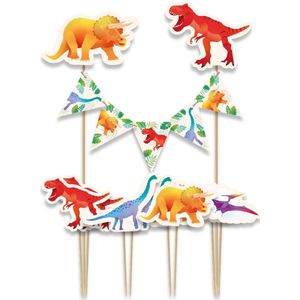 Cake decorations dino | 6 stuks