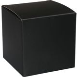 Geschenkdoos | karton | 8x8x8cm | zwart | 25 stuks