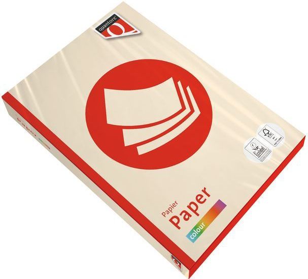 Kopieerpapier Quantore Colour A4 120gr creme 250 vel