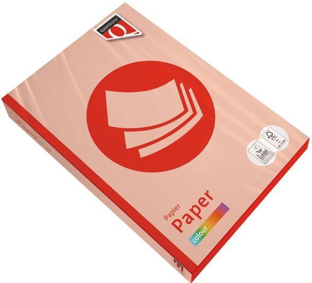 Kopieerpapier Quantore Colour A4 120gr zalm 250 vel