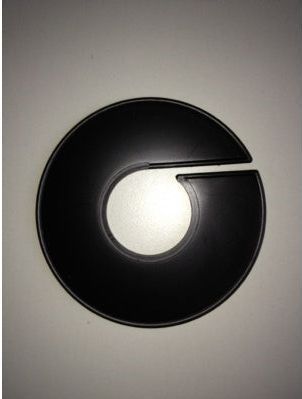 Maatring 11 cm zwart onbedrukt