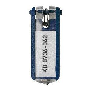 Sleutellabel durable 1957 met ring blauw