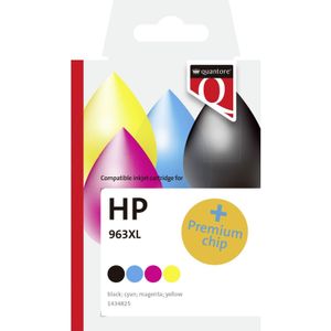 Inktcartridge quantore hp 912xl 3yl83ae hc geel | 12 stuks