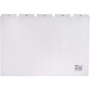 Tabkaart han alfabet a4 ha-984 lichtgrijs | 10 stuks