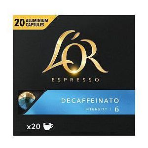 Koffiecups l'or espresso decaffeinato 20st | Pak a 20 stuk