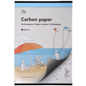 Carbonpapier qbasic a4 21x31cm 10x zwart | 12 stuks