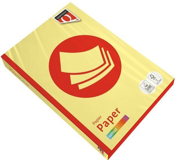 Kopieerpapier Quantore Colour A4 160gr geel 250 vel | 5 stuks