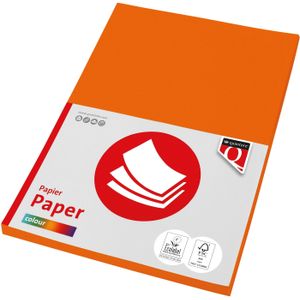 Kopieerpapier Quantore Colour A4 160gr oranje 50 vel | 10 stuks