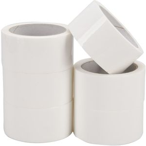 Pp acryl tape low noise 28 micron 50 mm x 66 meter wit | 6 stuks