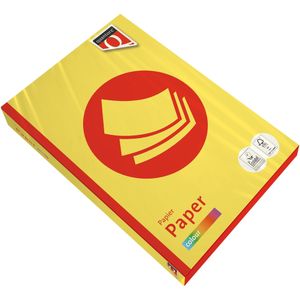 Kopieerpapier Quantore Colour A3 80gr zwavelgeel 500 vel | 5 stuks
