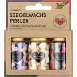 Knutselspullen - Lakzegel Korrels - Set van 3 Flesjes - 6 Kleuren