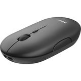 Muis Trust Puck Draadloos Oplaadbaar zwart | 60 stuks