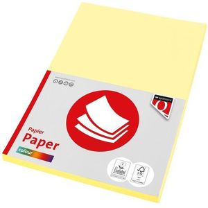 Quantore - Col-100 - Gekleurd Papier - Kanariegeel - A4 - 120 gram - 10 Stuks