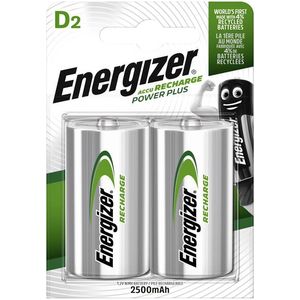 Batterij oplaadbaar energizer d 2st | 6 stuks