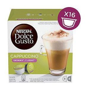 Koffiecups dolce gusto cappuccino light 16st 8kop | Doos a 16 kop | 3 stuks