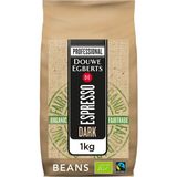 Koffie douwe egberts espresso bonen dark roast organic & fairtrade 1kg | 256 stuks