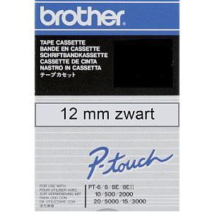 Labeltape brother tc-101 12mmx8m tr/zwart | 1 stuk