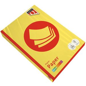 Quantore - Kopieerpapier - Zwavelgeel - A4 - 160 gram - 5 stuks