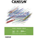 Tekenblok Canson Graduate Dessin A4 160gr 30vel