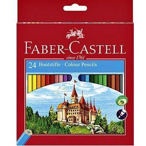 Kleurpotlood faber-castell 24st assorti | Set a 24 stuk