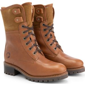 Travelin Myre - Veterschoenen - Cognac - 39