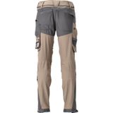 Mascot Customized Broek met kniezakken 22279-605 - donkerzand/steengrijs