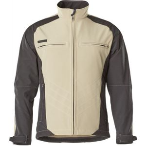 Mascot Softshell jas - Beige/zwart - 3XL