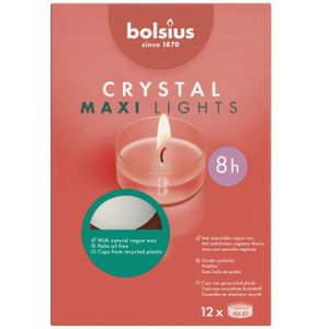 Crystal Lights Maxilight Wit met Transparante Beker 8h Bx12