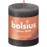 Bolsius Shine - Rustieke kaars - Donkergrijs