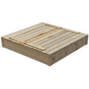 Houten Zandbak - Geïmpregneerd Hout - 120 x 120 x 25 cm SwingKing Robert